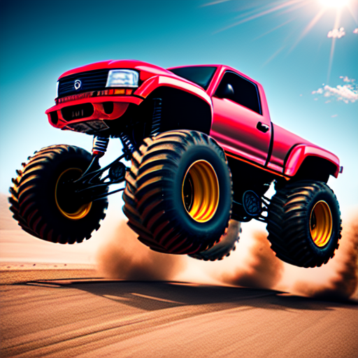 ironman monster truck, centered, 8k, HD with style of