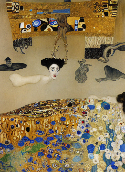 by Salvador Dali by Gustav Klimt