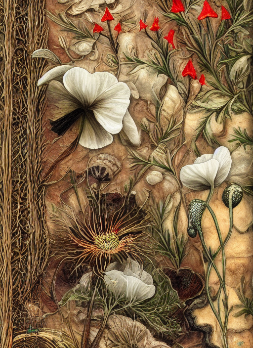 Opium poppies & shrooms