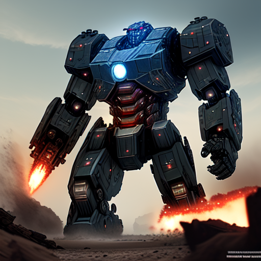 giant war machine, centered, 8k, HD with style of