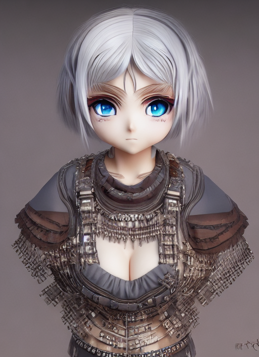 Photorealistic anime girl