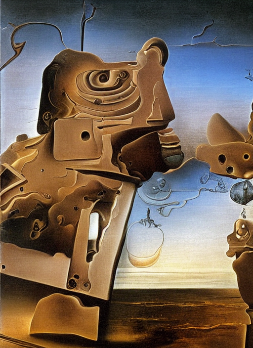 by Salvador Dali by da Vinci