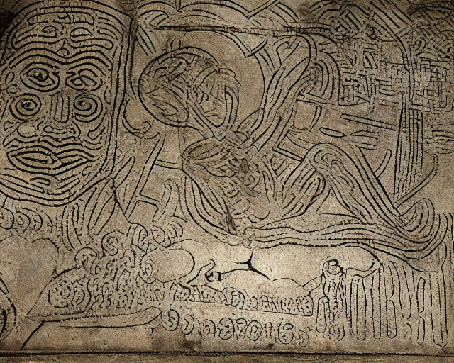 Michelangelo painting the creation of Adam