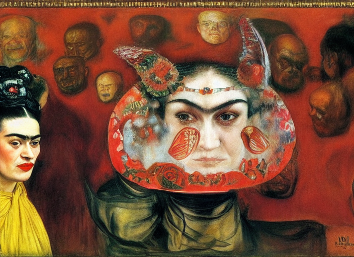 by Frida Kahlo by Edvard Munch by Norman Rockwell