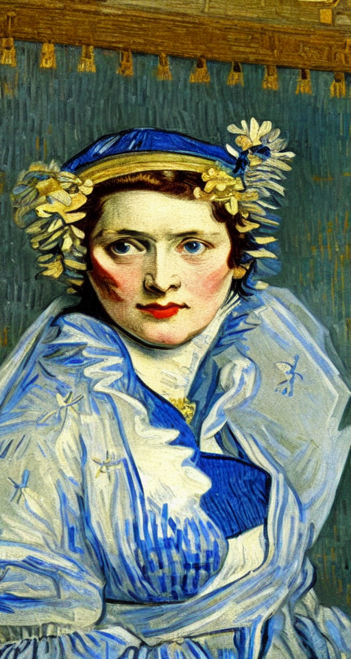 Ada Lovelace painted by Van Gogh