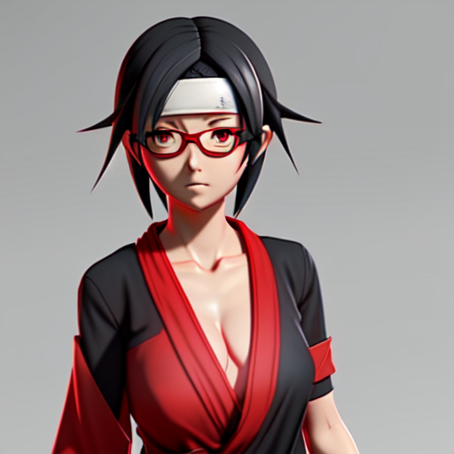 AI Art: Sarada Uchiha by @user-1651894797119344964