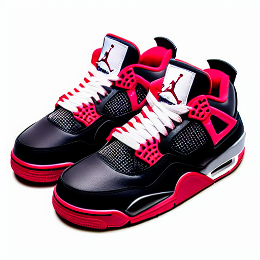 Jordan 4 black purple red