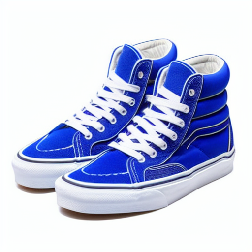 Elastic sneakers in Royal blue color high top vans shoes chuncky platform