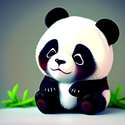 Cutest panda of all time, centered, 8k, HD with style of