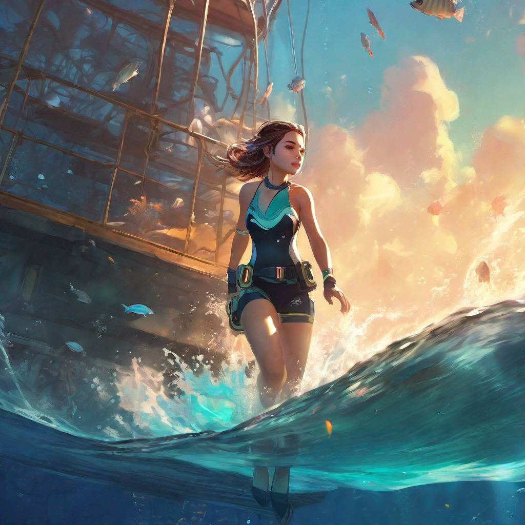 Title: Dolphin & Lily's Aquatic Quest: A Deep Dive into Love and Adventure