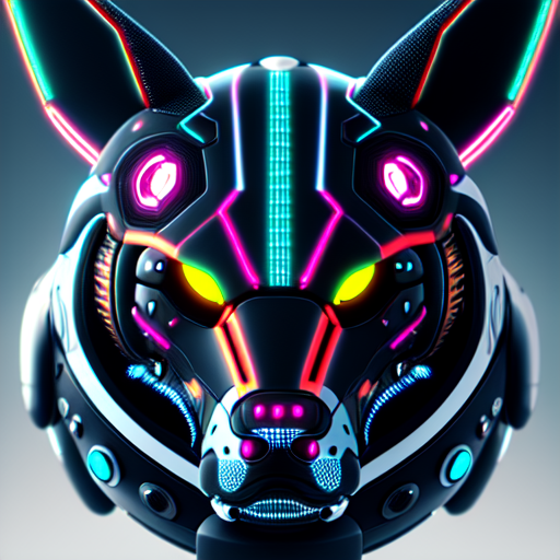 Animal cyborgs, centered, Cybernetic Animal, 8k, HD with style of