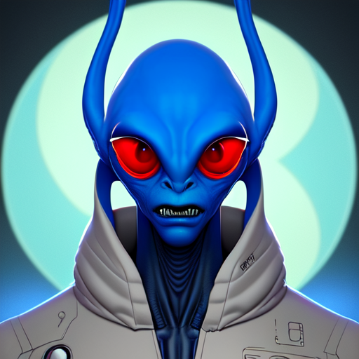 A cool and handsome alien from the center of the universe and also humanoid and has similar appearance to humans and big pp, centered, digital art, trending on artstation, (cgsociety) with style of (Heraldo Ortega)