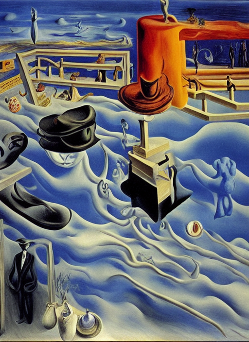 by Salvador Dali by Rene Magritte surrealist by Edvard Munch