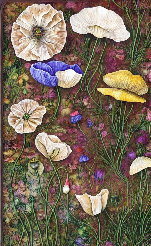 Opium poppies & shrooms