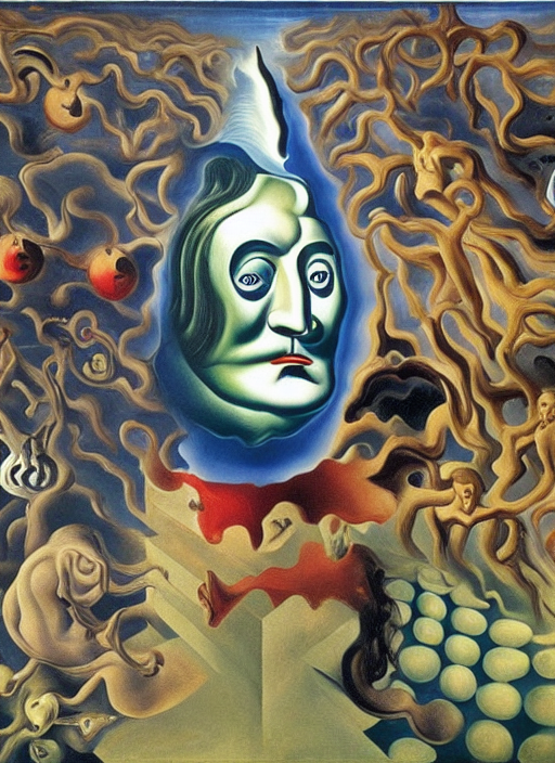by Salvador Dali by Rene Magritte surrealist by Edvard Munch