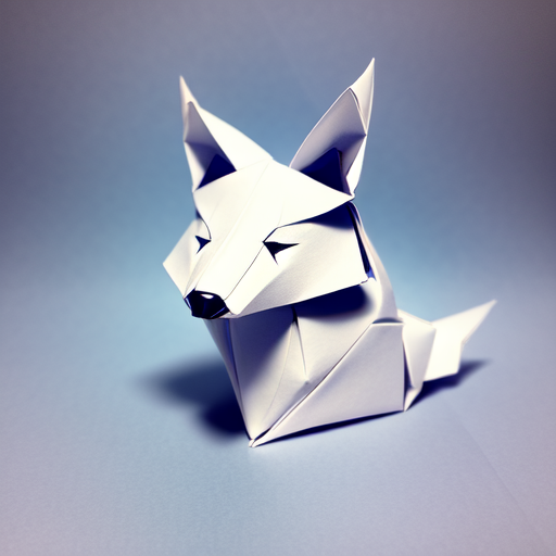 Paper fox origami, centered, (((Paper Art))), (((origami))), digital art, trending on artstation, (cgsociety) with style of (Heraldo Ortega)