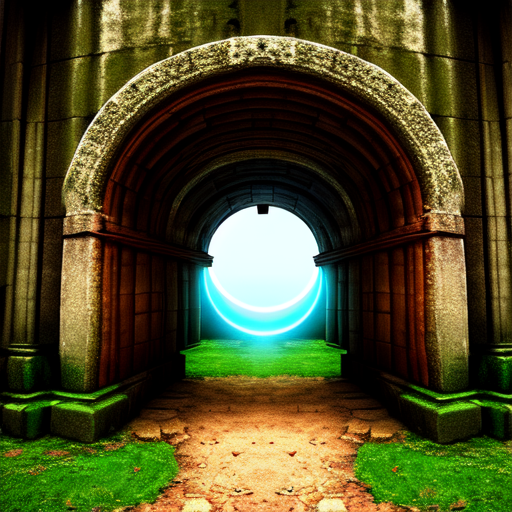 Portals to forgotten eras, centered, 8k, HD with style of