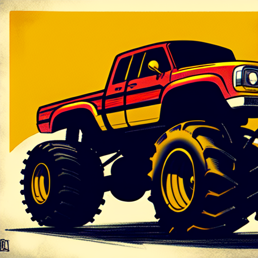 ironman monster truck, centered, Pablo olivera, smooth lines, graphic novel, comic art, trending on artstation ((Mike Mignola)) with style of (Joe Kubert)