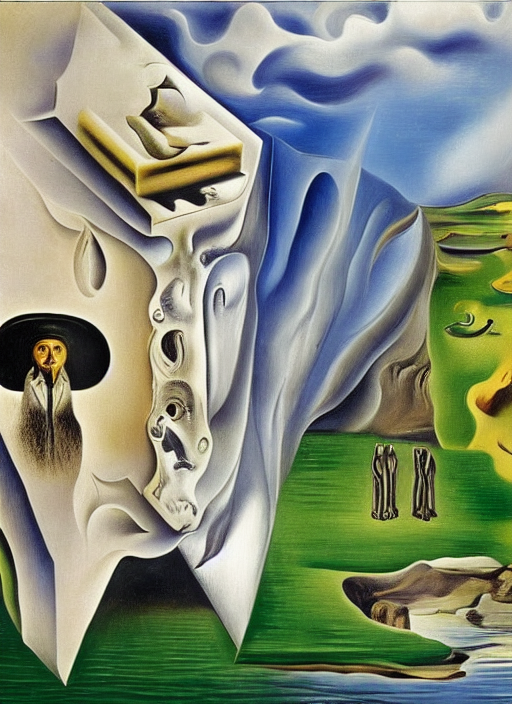 by Salvador Dali by Rene Magritte surrealist by Edvard Munch