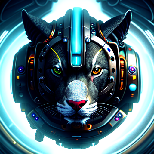 Fantasy cyborg animals, centered, Cybernetic Animal, 8k, HD with style of