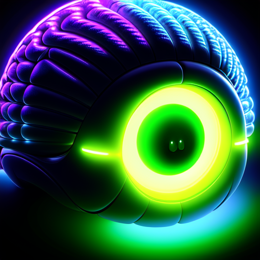 a giant alien with a glowing see trough brain and 2 mouths, centered, Alien Creature, 8k, HD with style of