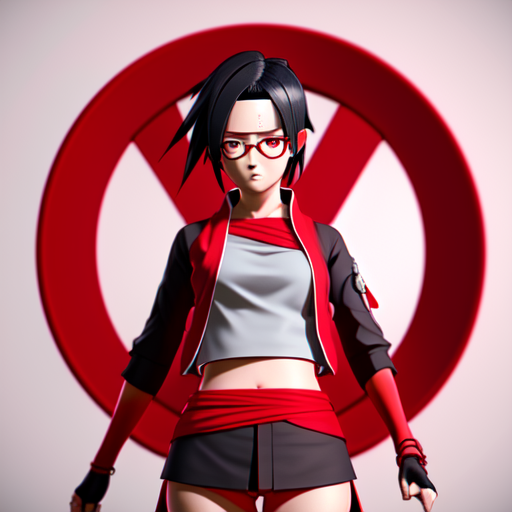 AI Art: Sarada Uchiha by @user-1651894797119344964