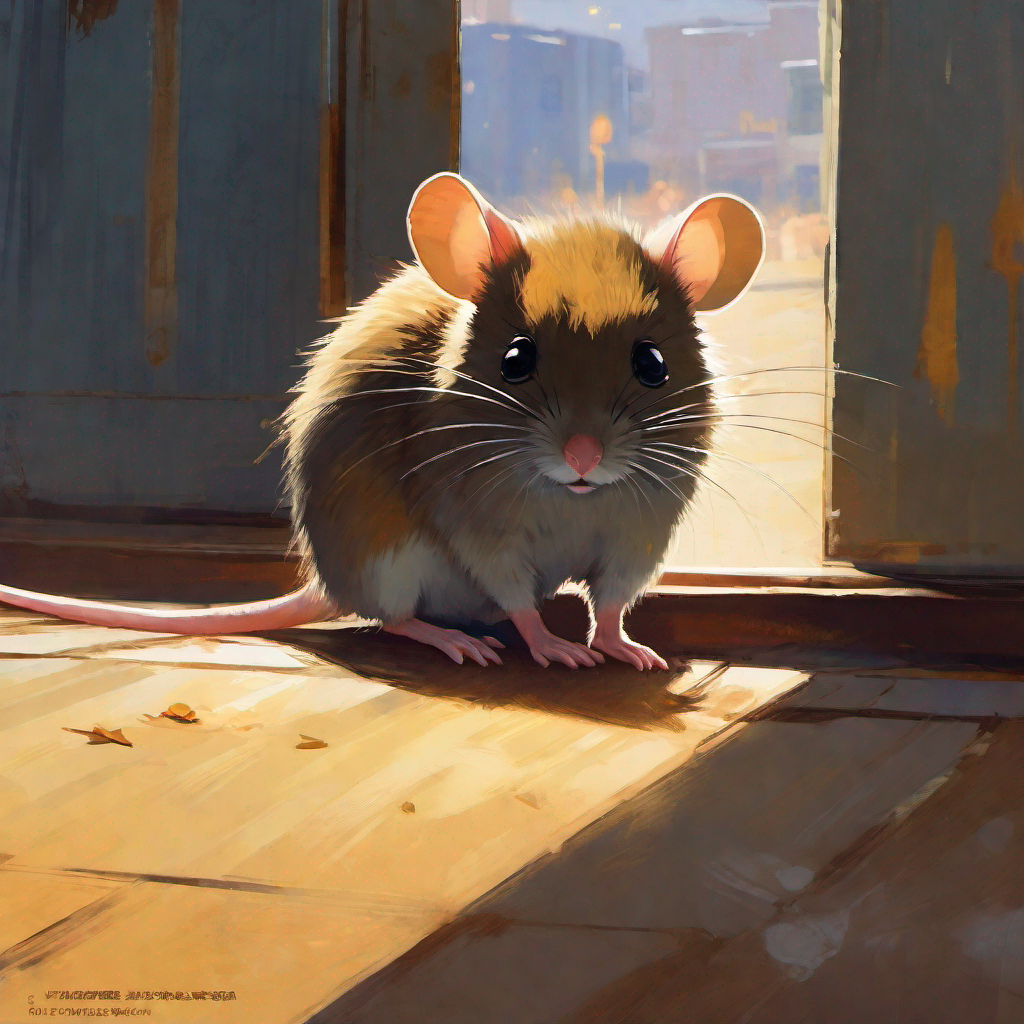 Title: "The Mighty Mouse Against The Dragon: A Tale of Courage and Cheese!"