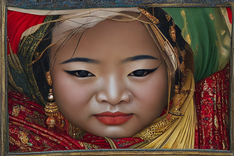 /Asian woman, by Van Gog