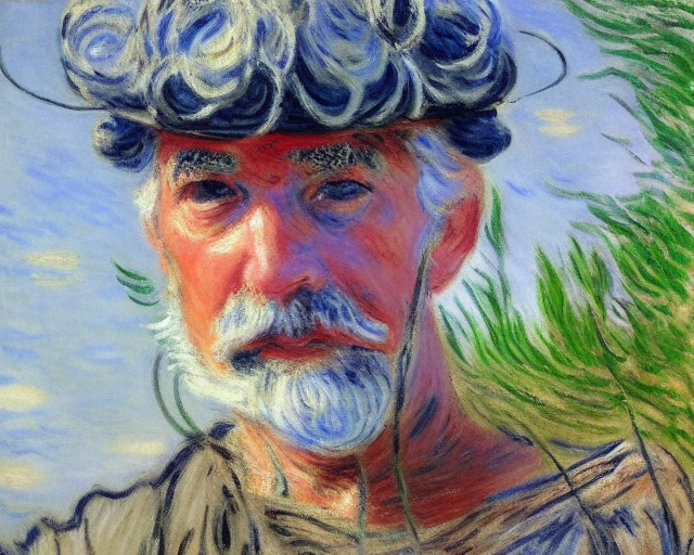 Man by monet