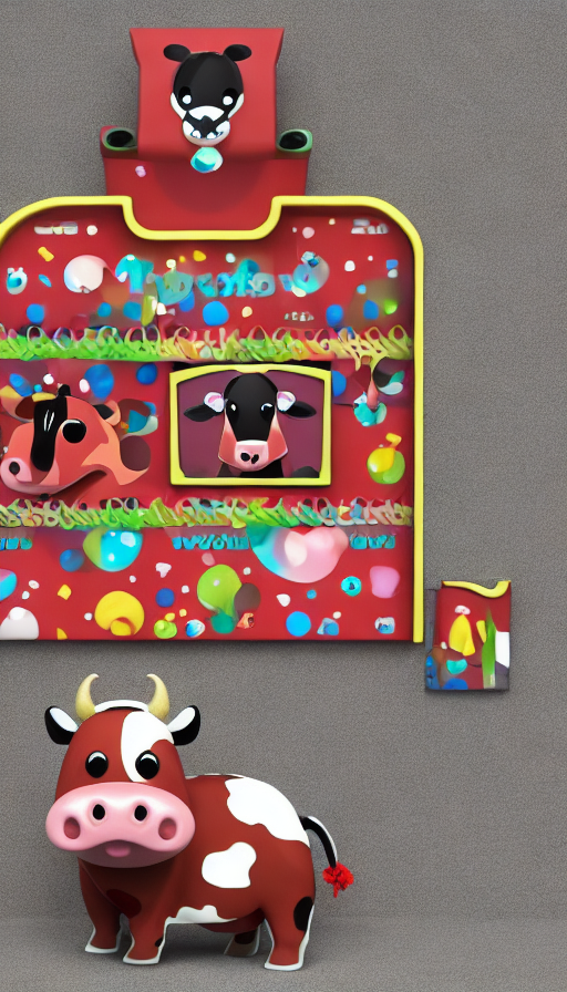 Animated cow dancing