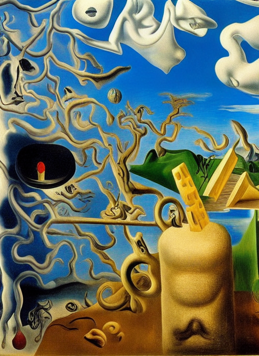 by Salvador Dali by Rene Magritte surrealist by Edvard Munch