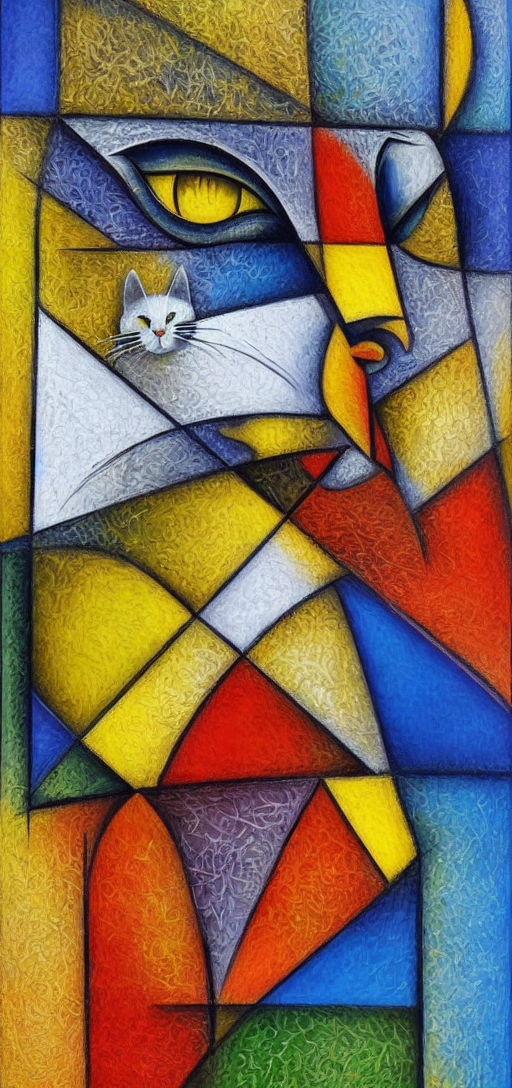 Cat  cubism