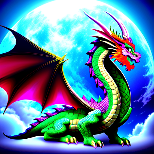 Mythical dragon, centered, Dragon, 8k, HD with style of