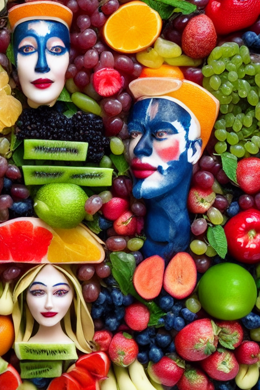 People made of fruit