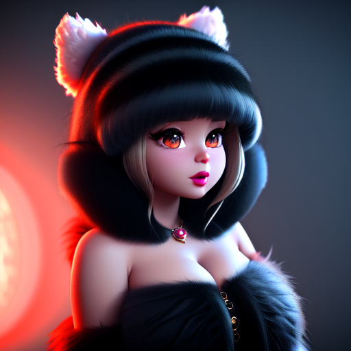 TVwoman, cute and adorable, long fuzzy fur, Pixar render, unreal engine cinematic smooth, intricate detail, cinematic, 8k, HD with style of