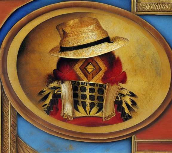 chicken with a hat by da Vinci